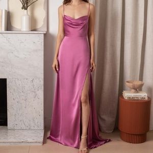 Fame and Partners Strappy Draped Gown
